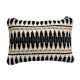 Black And White Abstract Cotton Crossbody Hand Bags For Women 